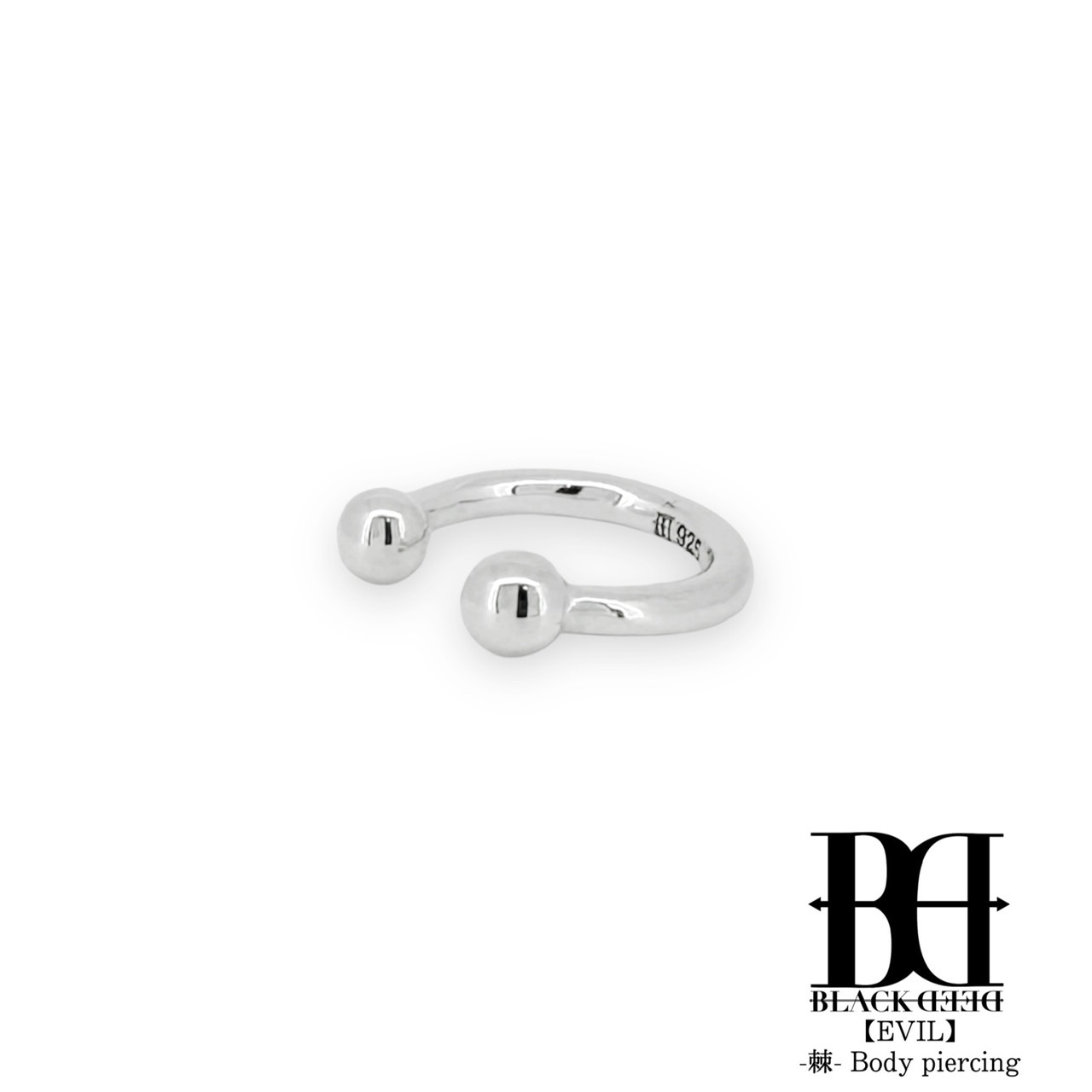 サーキュラーバーベルフリーリング／ボールタイプ《BDSR-005-1F》の写真