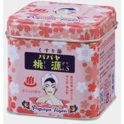 入浴剤　パパヤ桃源S 70g 缶　さくらの香り