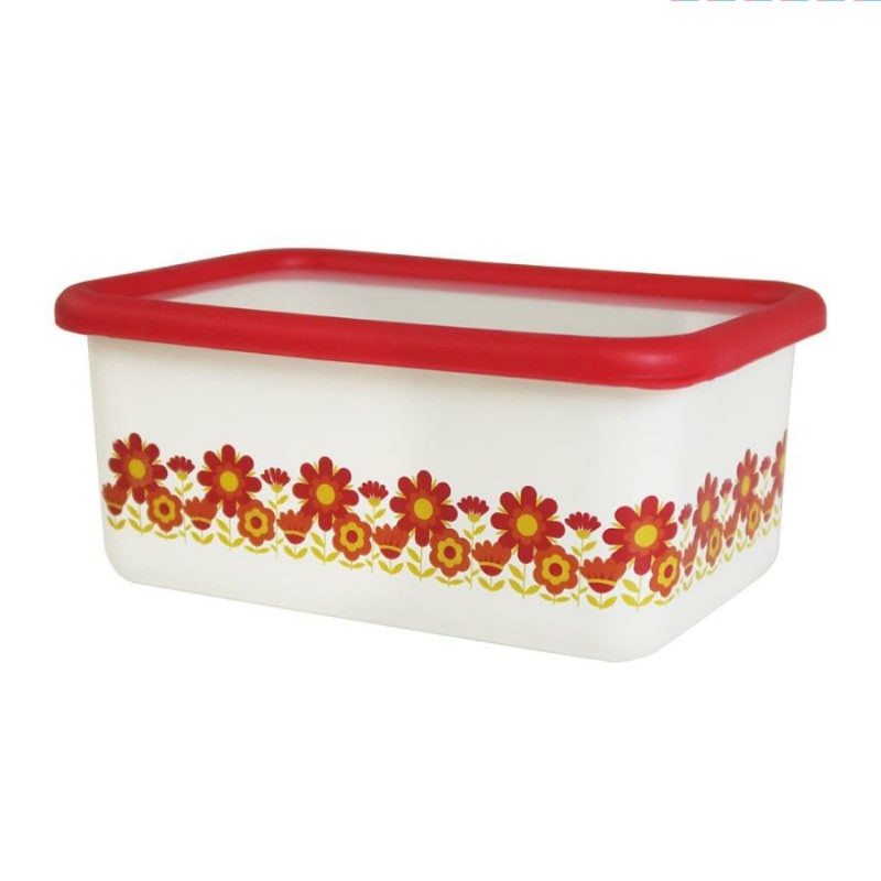 【数量限定】富士ホーローメモリーズ　サンフラワー深型角容器S