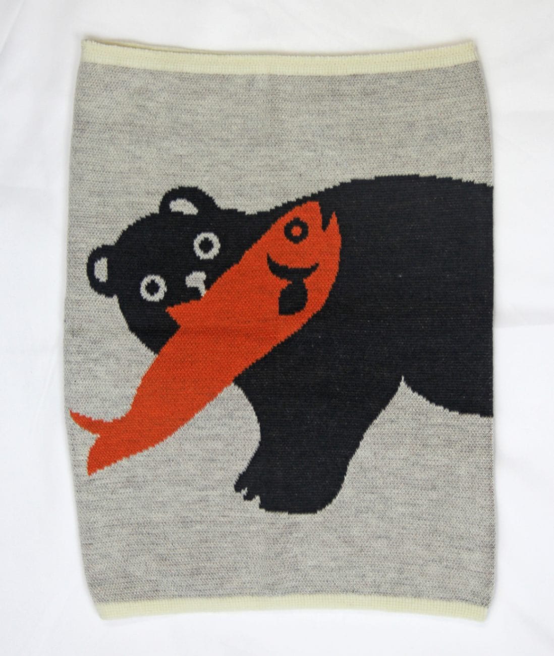 【数量限定】カヤ 木彫り熊腹巻き (Mサイズ オレンジ)