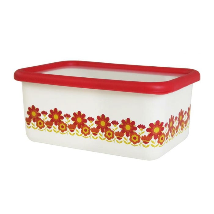 【数量限定】富士ホーローメモリーズ　サンフラワー深型角容器S