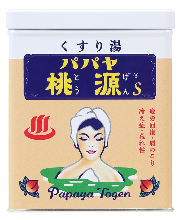 入浴剤 パパヤ桃源S 700g 缶 ジャスミンの香り｜フタバ化学リーブル
