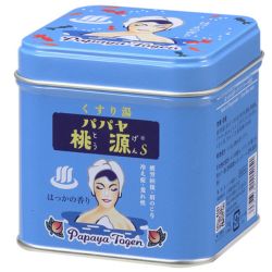 入浴剤　パパヤ桃源S 70g 缶　はっかの香り