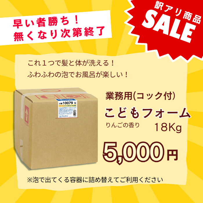 【ネット限定！在庫一掃セール】こどもフォーム18kg