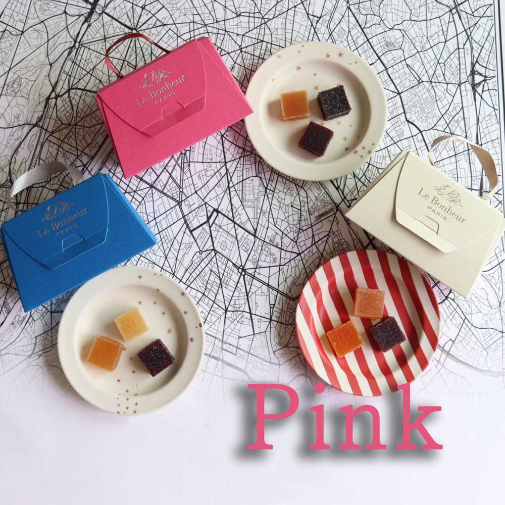 パート・ドゥ・フリュイ （ フルーツゼリー ） 3粒 C（ピンク）