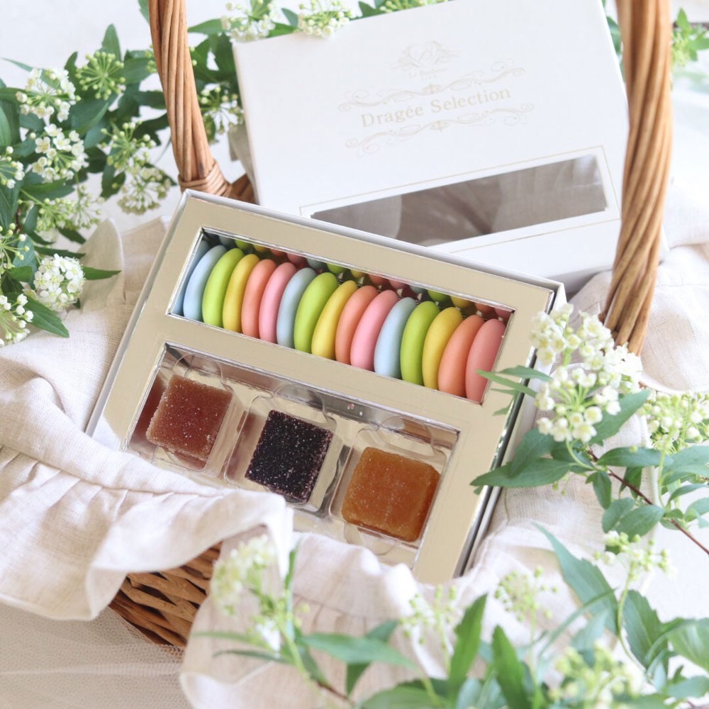 フランス産 ドラジェ アソートボックス F ( ドラジェ ＋ パート・ドゥ・フリュイ 3粒)