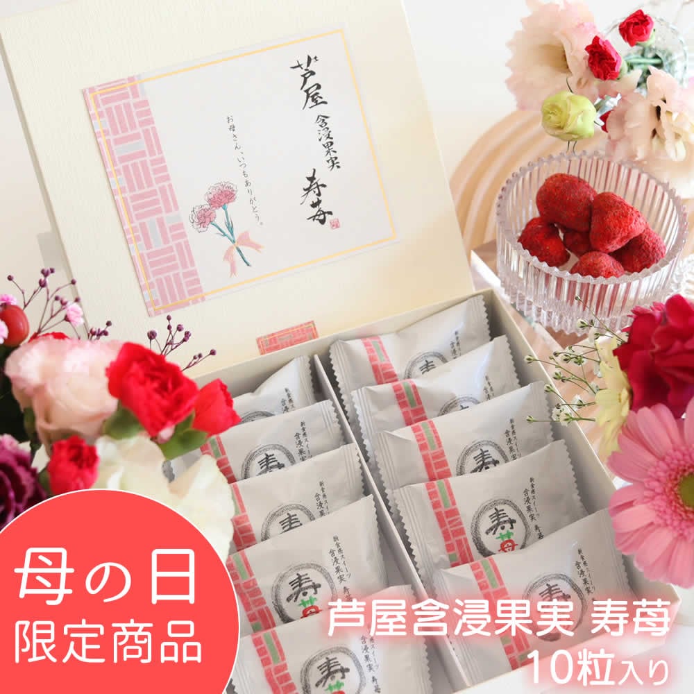 【期間限定】母の日　芦屋含浸果実　寿苺 10粒