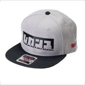 OTTO x LEGANCE　Flat cap LEGANCE SQUARE LOGO ライトグレー×ブラック（ﾌﾞﾗｯｸ文字）
