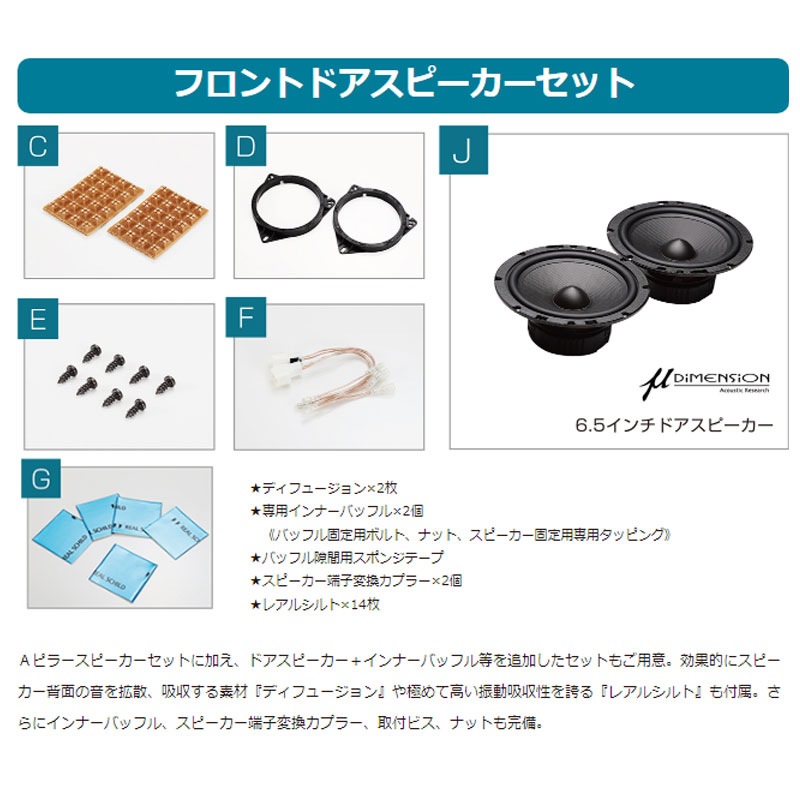 【1BOX NETWORK】 キャラバン Aピラーフロント スピーカーセット