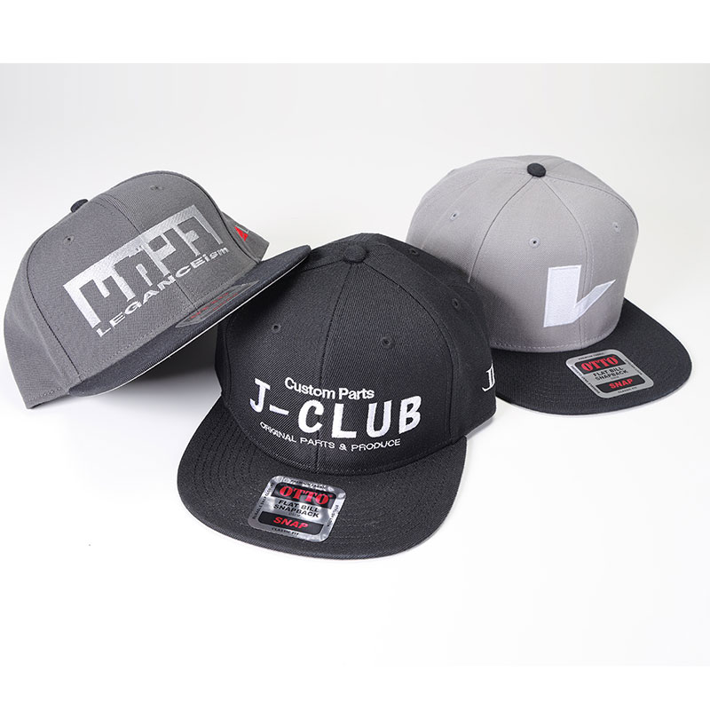 OTTO x LEGANCE　Flat cap J-CLUB LOGO ライトグレー×ブラック