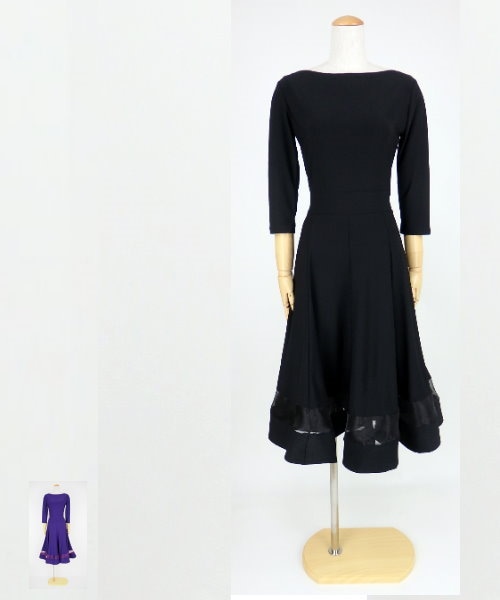 【美品 社交ダンス衣装】ワンピース ドレス leirena チョーカー フロート 美品 社交ダンス衣装】ワンピース ドレス leirena チョーカー