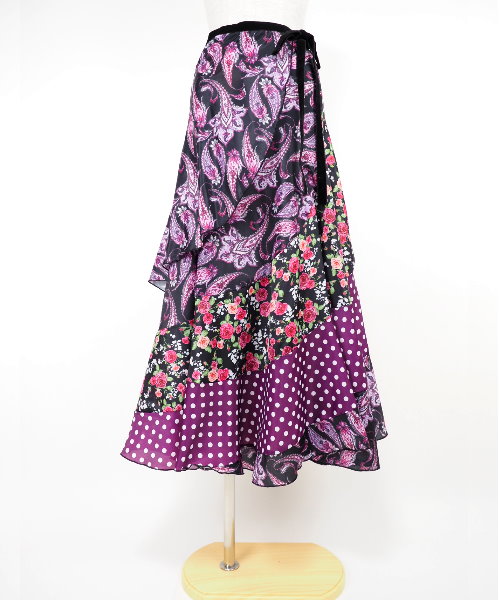 ★フラメンコ　ラップファルダ　巻きスカート ☆フラメンコ ラップファルダ 巻きスカート フラメンコ,スカート｜社交