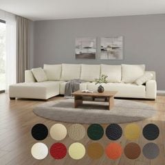 ソファ ソファー 革 レザー 本革 カウチソファ 4人掛けソファ ワイド 大型 大きい カウチ コーナー L字 ローバック シンプル 奥行 深い Sogno di Lusso-306 リラックス ソーニョ デ ルッソ 幅306cm 本革 半革 1mm厚