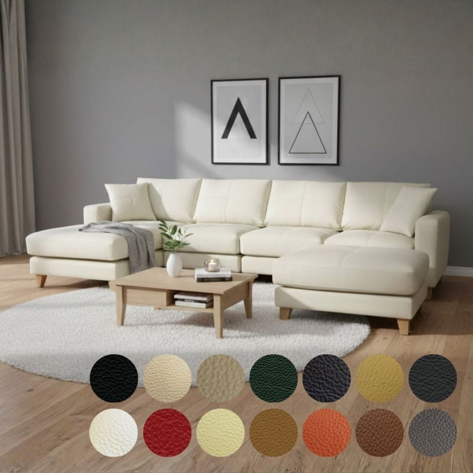 ソファ ソファー 革 レザー 本革 カウチソファ 4人掛けソファ ワイド