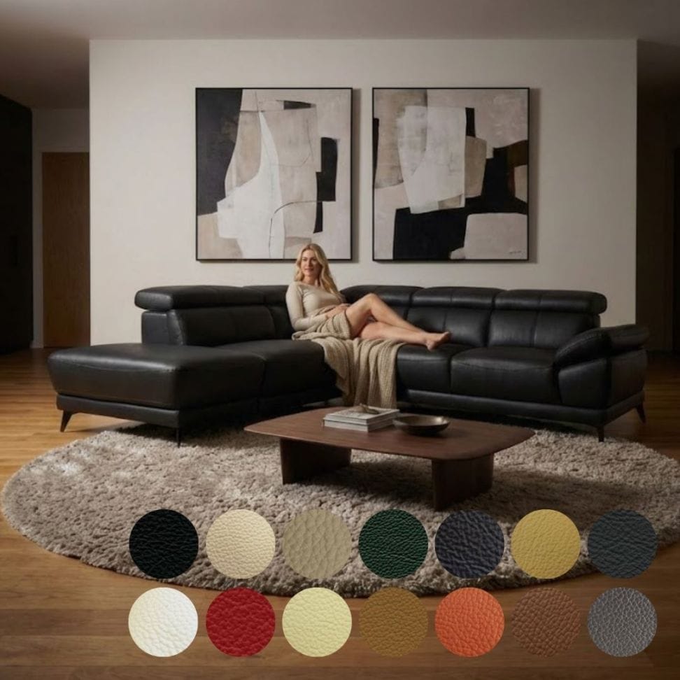 ソファ ソファー 革 レザー 本革 カウチソファ コーナーソファ 3人掛けソファ 4人掛けソファ ワイド 大型 L字 ハイバック ヘッドレスト ローバック シンプル モダン Lelax Vito リラックス ヴィトー 幅287cm 本革 半革