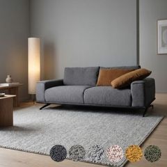 ソファー ソファ 3人掛けソファ 2人掛けソファ コンパクト ローバック ハイバック シンプル ワイドシート モダン ブークレ生地 布地 合成皮革 北欧風 おしゃれ Amabile アマービレ 選べる3サイズ 幅195/175/155cm