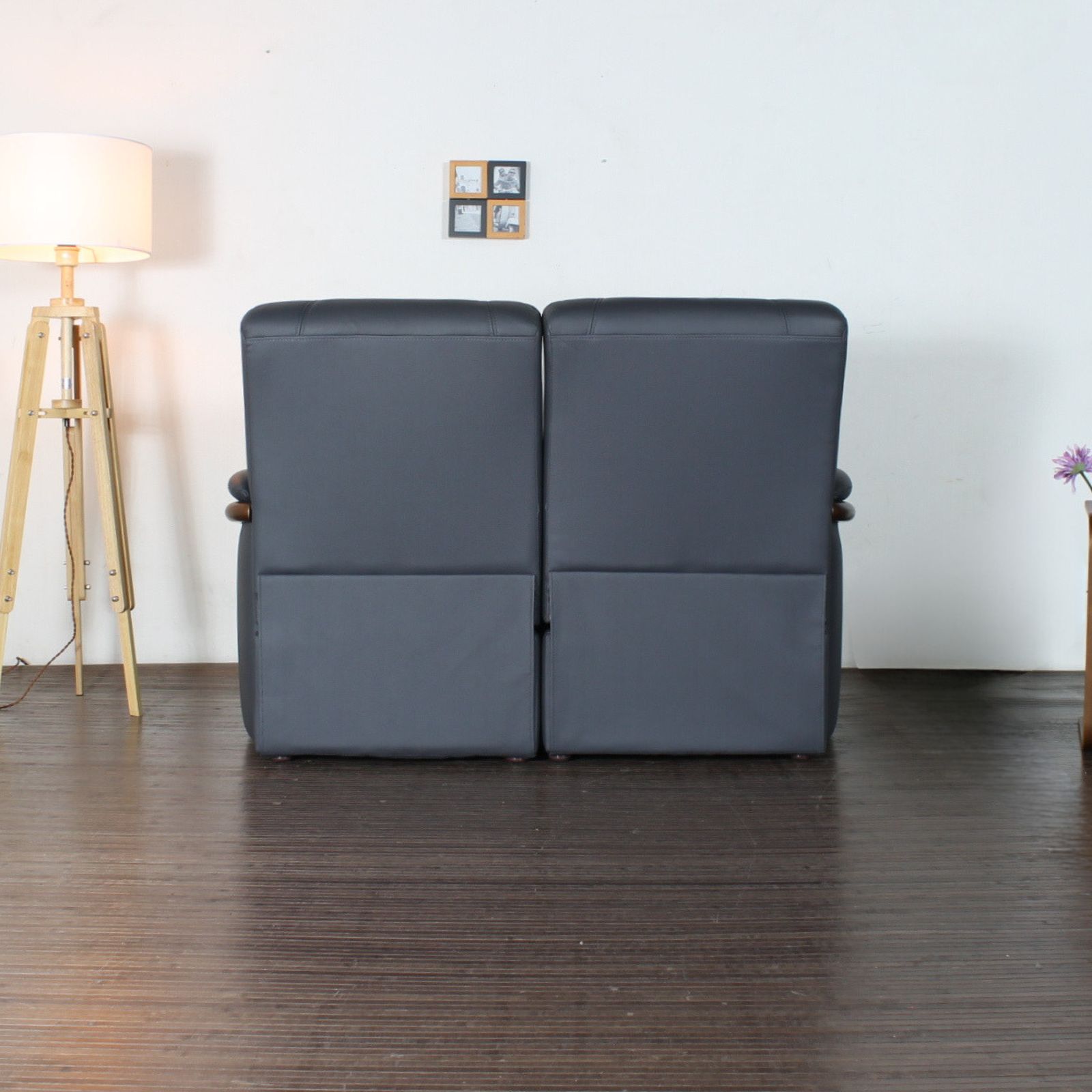 ソファ ソファー 革 レザー 本革  2人掛け コンパクト ダイニングソファ ラウンジソファ ハイバック 2シート 応接ソファ モダン 会議室 オフィス 待合室 ロビー パープル/グレイ Eterna エテルナ 幅142cm 本革 半革 1mm厚