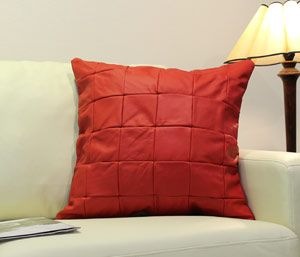 イタリア製 本革クッション/クッション 本革/総革クッション/クッション 革/座布団 革/座布団 皮/ソファ クッション/cu3b-55-880 レッド ソファ おすすめ 家具 北欧 インテリア おしゃれ
