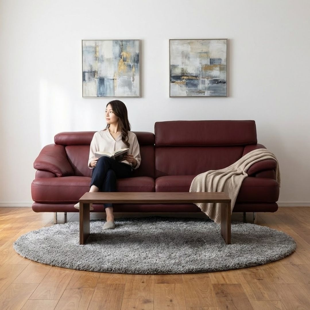 総革 ソファー 革 レザー ソファ 本革 3人掛けソファ ワイド2人掛けソファ ハイバック ローバック ヘッドレスト 2シート 奥行 深い シンプル モダン Valerie ヴァレリー 選べる2サイズ 幅203cm/181cm 本革 総革 厚革1.5mm厚