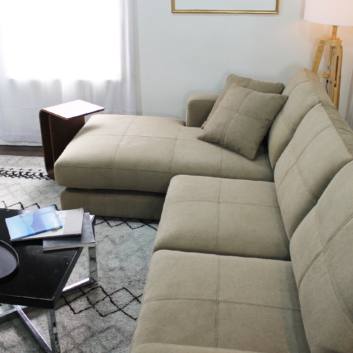 ソファ ソファー カウチソファ 3人掛けソファ ワイド 大型 カウチ コーナー L字 ソファセット ローバック 3シート シンプル モダン クッション付き ベージュ Lelax Vivace-F-250 リラックス ヴィヴァーチェ 幅250cm 布地