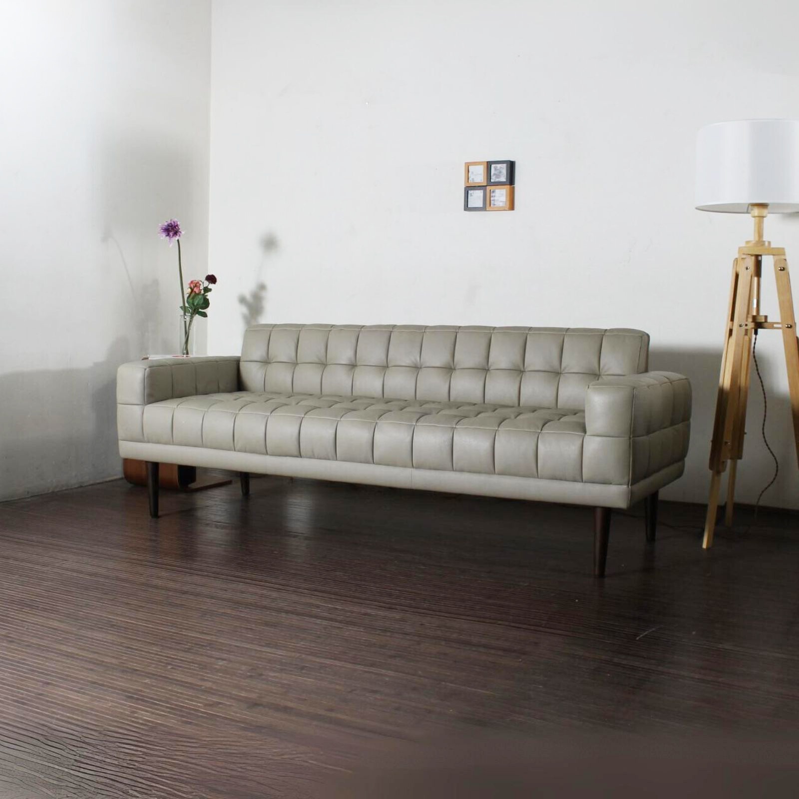 ソファ ソファー 革 レザー 本革 3人掛けソファ ダイニングソファ ラウンジソファ コンパクト ローバック 応接ソファ シンプル 会議室 オフィス 待合室 ロビー 黒 ブラック Lelax Quadro リラックス クアドロ 幅185cm 本革 半革 1mm厚