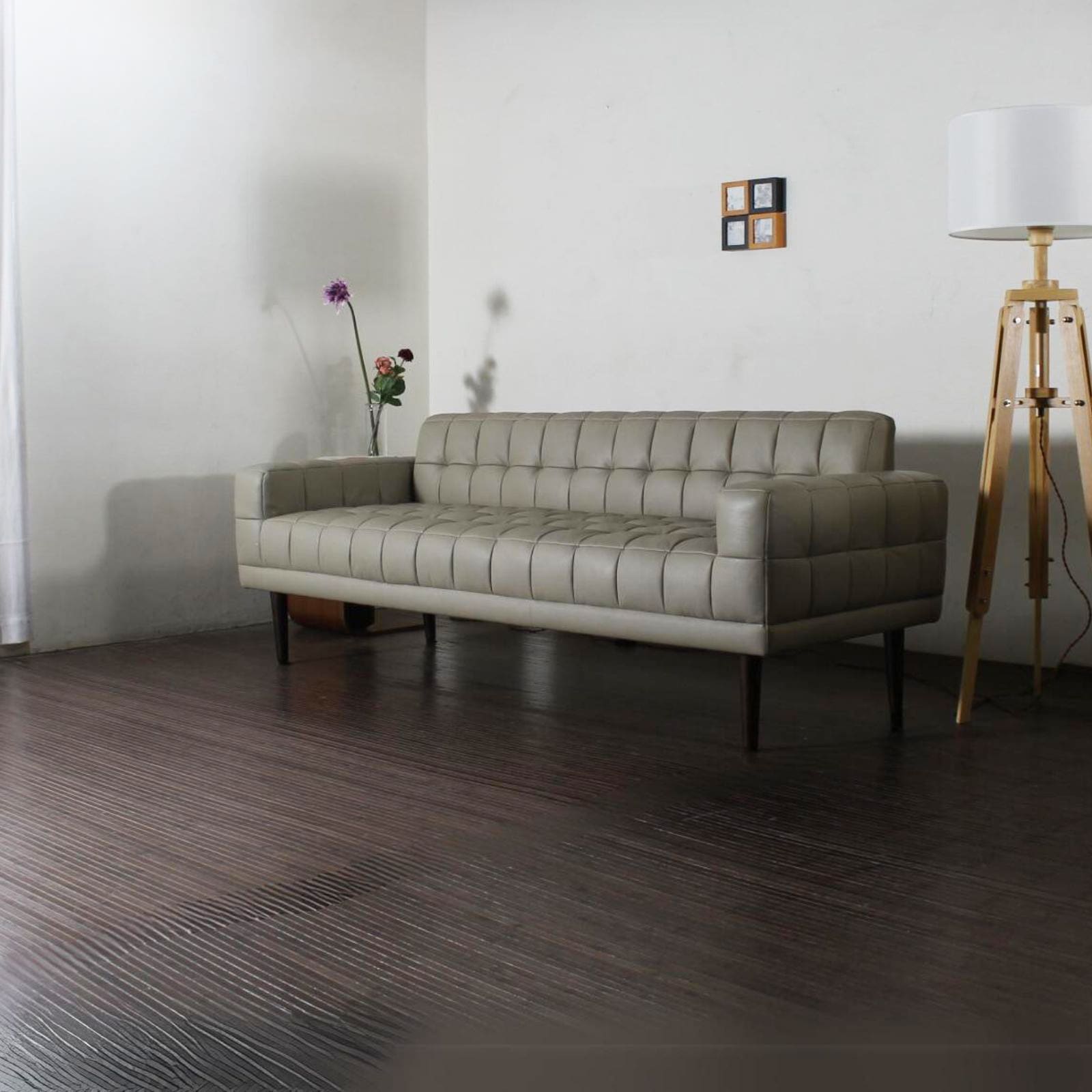 ソファ ソファー 革 レザー 本革 3人掛けソファ ダイニングソファ ラウンジソファ コンパクト ローバック 応接ソファ シンプル 会議室 オフィス 待合室 ロビー 黒 ブラック Lelax Quadro リラックス クアドロ 幅185cm 本革 半革 1mm厚