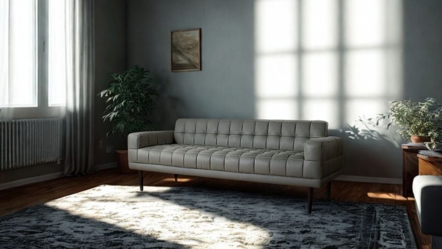 ソファ ソファー 革 レザー 本革 3人掛けソファ ダイニングソファ ラウンジソファ コンパクト ローバック 応接ソファ シンプル 会議室 オフィス 待合室 ロビー 黒 ブラック Lelax Quadro リラックス クアドロ 幅185cm 本革 半革 1mm厚