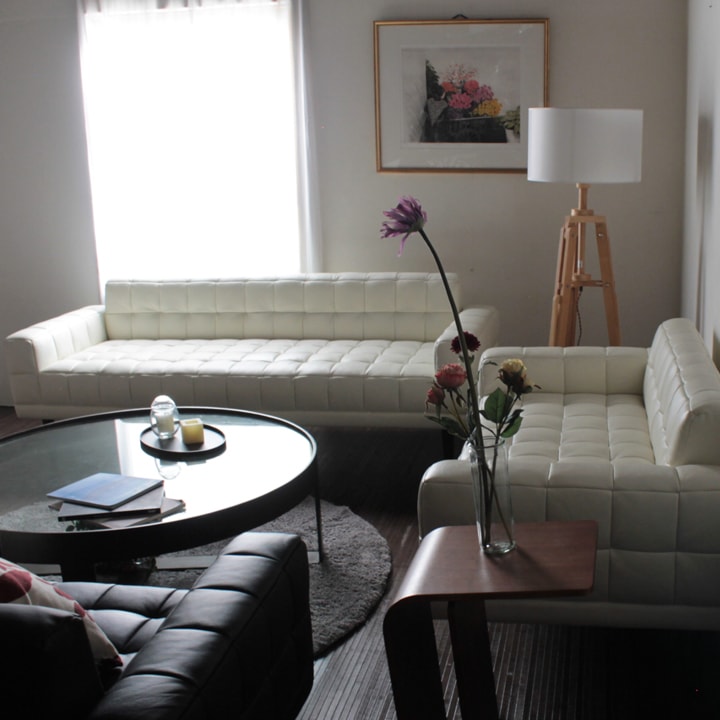 ソファ ソファー 革 レザー 本革 3人掛けソファ ダイニングソファ ラウンジソファ コンパクト ローバック 応接ソファ シンプル 会議室 オフィス 待合室 ロビー ホワイト Lelax Quadro リラックス クアドロ 幅185cm 本革 半革 厚革1.5mm厚