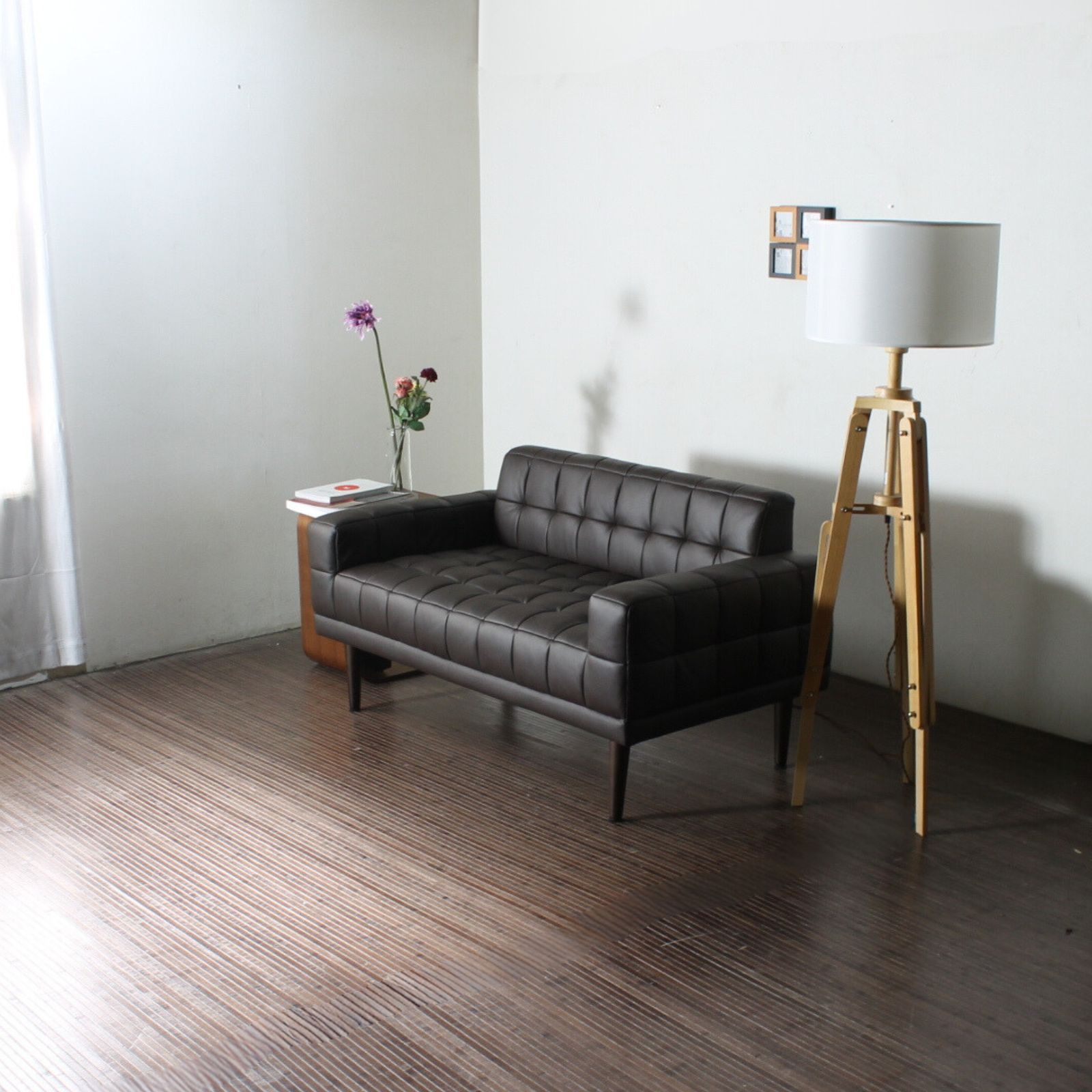 B新品 レザー ソファ ブラック 黒 ローソファ フロアソファ コンパクト ラブ ローソファー コーナー フロアソファー floor corner sofa – precocirico