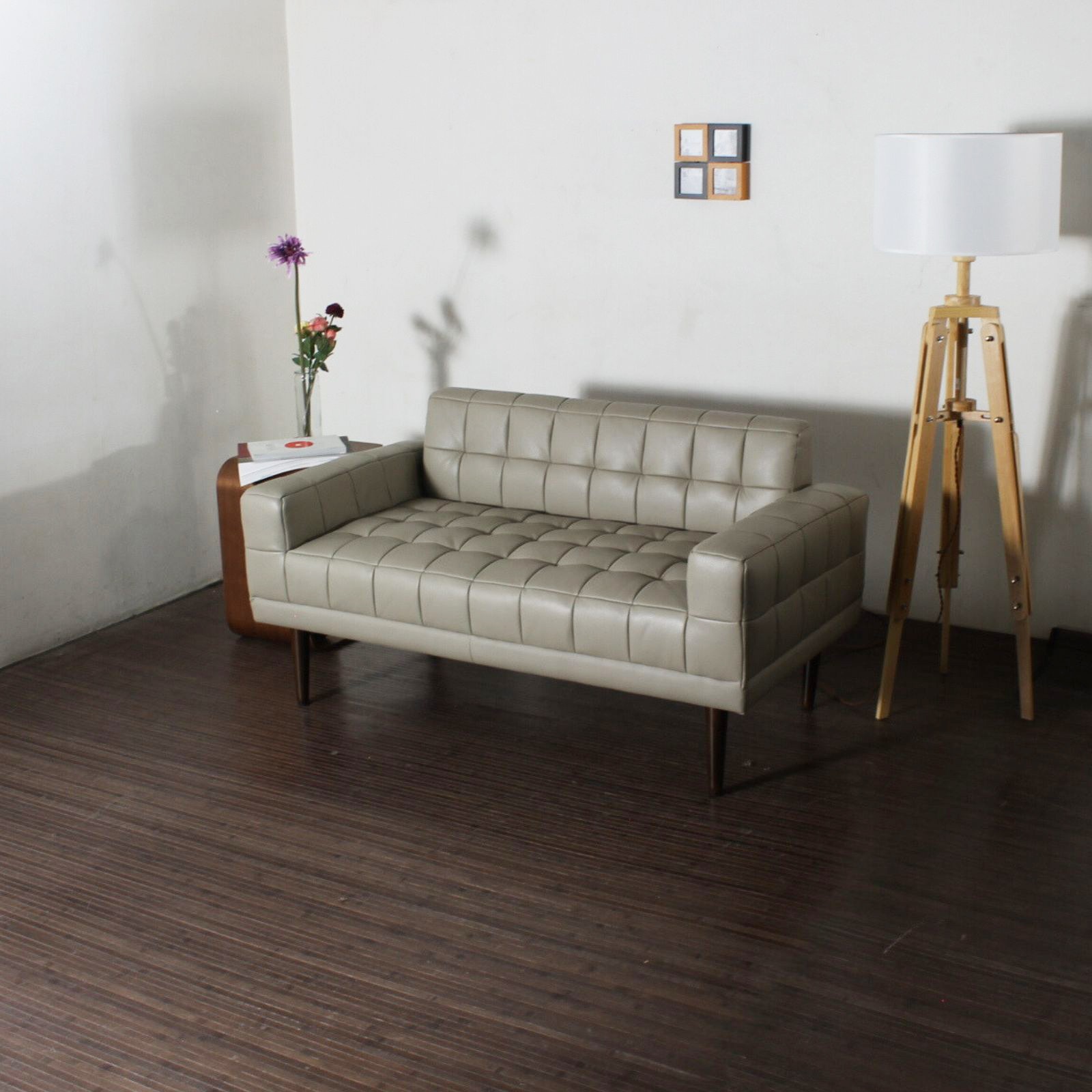 革素材꧂2人掛けアームソファ2脚セット グリーン レザー 合成