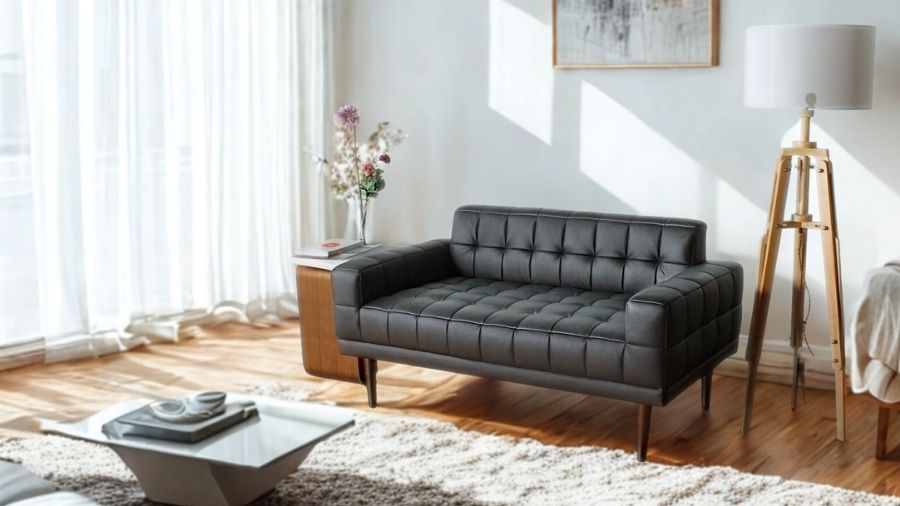 ソファ ソファー 革 レザー 本革 2人掛け コンパクト ダイニングソファ