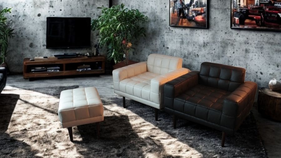 ソファ ソファー 革 レザー 本革 1人掛けソファ ダイニングソファ ラウンジ コンパクト ローバック 応接ソファ 会議室 オフィス 待合室 ロビー ホワイト イタリア社製ブランド Lelax Quadro リラックス クアドロ 幅81cm 本革 半革 厚革1.5mm厚