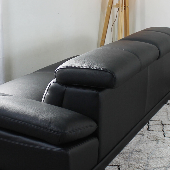 ソファ ソファー 革 レザー 本革 カウチソファ コーナーソファ 3人掛けソファ 4人掛けソファ ワイド 大型 L字 ハイバック ヘッドレスト ローバック シンプル モダン Lelax Vito リラックス ヴィトー 幅287cm 本革 総革