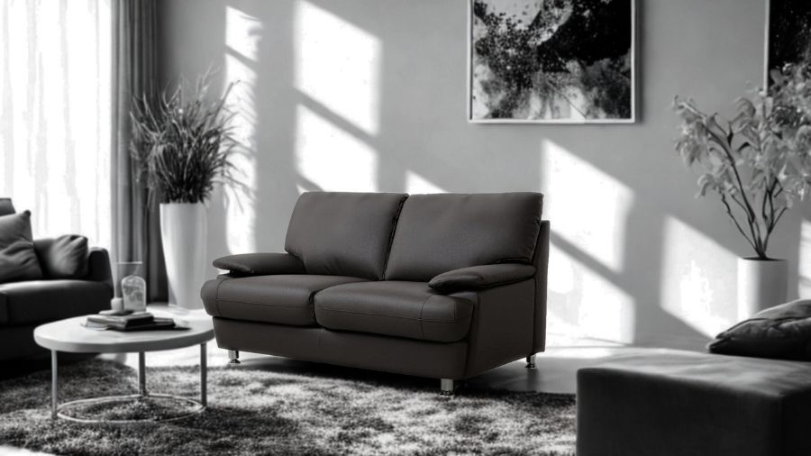 ソファ ソファー 革 レザー 2人掛けソファ 本革ソファ コンパクトソファ ローバックソファ シンプルソファ 2シートソファ モダンソファ Serenite セレニテ 幅145cm 本革 厚革1.5mm厚 半革