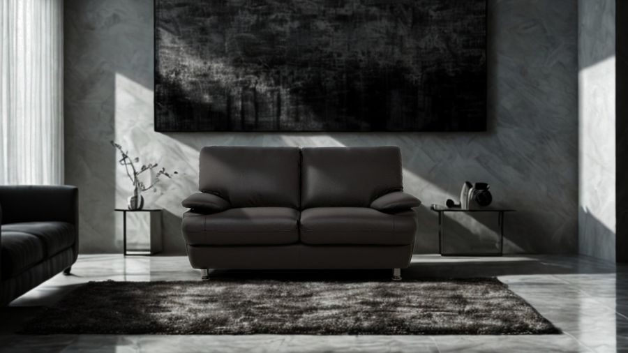 ソファ ソファー 革 レザー 2人掛けソファ 本革ソファ コンパクトソファ ローバックソファ シンプルソファ 2シートソファ モダンソファ Serenite セレニテ 幅145cm 本革 厚革1.5mm厚 半革