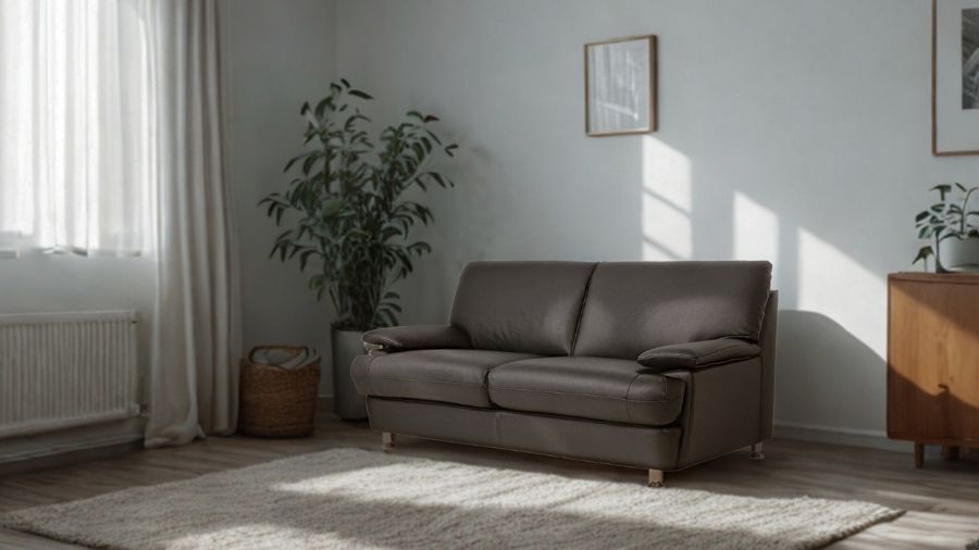 ソファ ソファー 革 レザー 3人掛けソファ 本革ソファ コンパクトソファ ローバックソファ シンプルソファ 2シートソファ モダンソファ Serenite セレニテ 幅175cm 本革 厚革1.5mm厚 半革