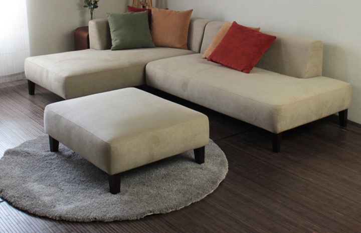 ソファ ソファー カウチソファ 3人掛けソファ 2人掛けソファ コーナーソファ カバーリングソファ ワイド 大型 コーナー L字 ローバック シンプル オットマン付き 白 ホワイト Lelax Luminoso リラックス ルミノソ 幅249cm 布地