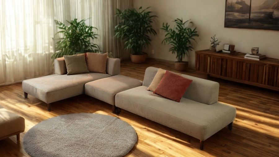 ソファ ソファー カウチソファ 3人掛けソファ 2人掛けソファ コーナーソファ カバーリングソファ ワイド 大型 コーナー L字 ローバック シンプル オットマン付き 白 ホワイト Lelax Luminoso リラックス ルミノソ 幅249cm 布地