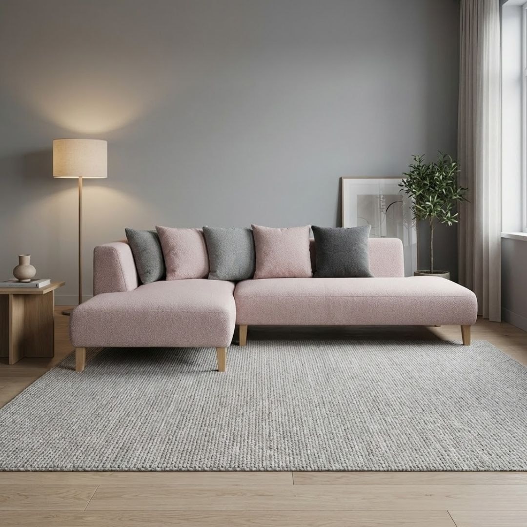 ソファー ソファ カウチソファ 3人掛けソファ 2人掛けソファ コーナーソファ カバーリング ワイド 大型 カウチ L字 ローバック 韓国インテリア 北欧風 モダン 白 Lelax Luminoso seconda ルミノソ セコンダ  幅249cm 布地 ファブリック