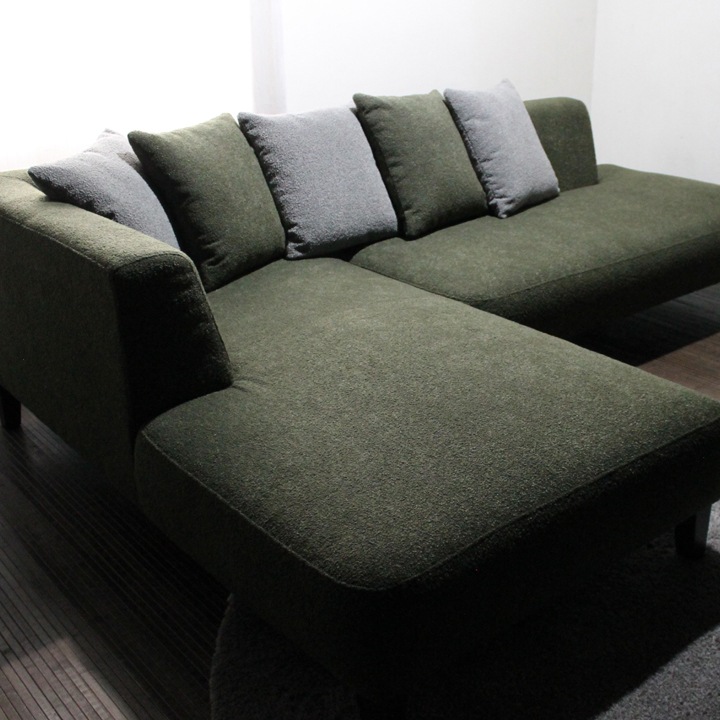 ソファ ソファー カウチソファ 3人掛けソファ 2人掛けソファ コーナーソファ カバーリング ワイド 大型 コーナー L字 ローバック シンプル 韓国インテリア 北欧風 ピンク ナチュラル Luminoso seconda ルミノソ セコンダ 幅249cm 布地