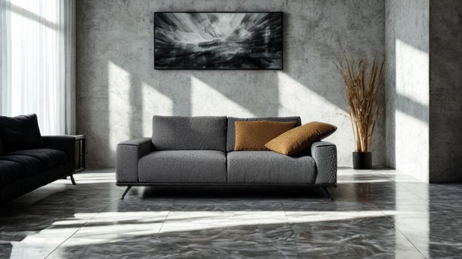 ソファー ソファ 3人掛けソファ 2人掛けソファ コンパクト ローバック ハイバック シンプル ワイドシート モダン ブークレ生地 布地 合成皮革 北欧風 おしゃれ Amabile アマービレ 選べる3サイズ 幅195/175/155cm