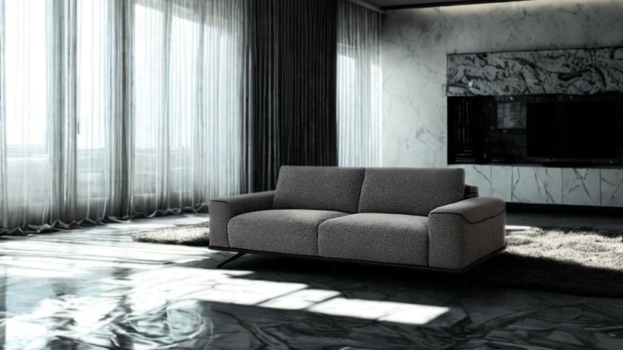 ソファー ソファ 3人掛けソファ 2人掛けソファ コンパクト ローバック ハイバック シンプル ワイドシート モダン ブークレ生地 布地 合成皮革 北欧風 おしゃれ Amabile アマービレ 選べる3サイズ 幅195/175/155cm