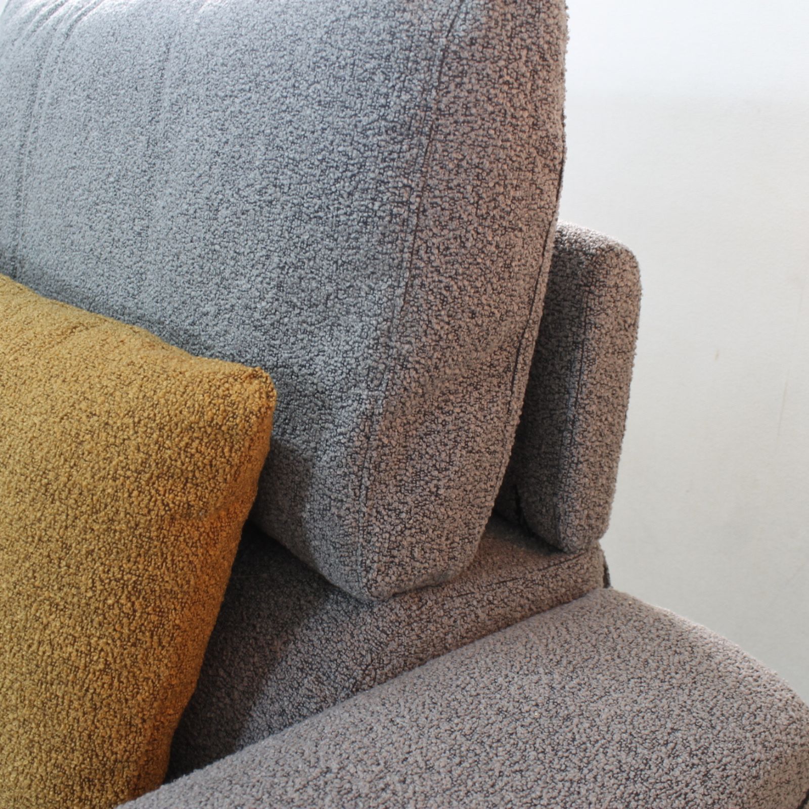 ソファー ソファ 3人掛けソファ 2人掛けソファ コンパクト ローバック ハイバック シンプル ワイドシート モダン ブークレ生地 布地 合成皮革 北欧風 おしゃれ Amabile アマービレ 選べる3サイズ 幅195/175/155cm