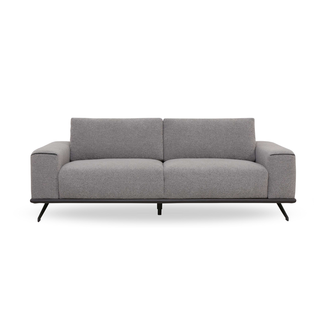 ソファー ソファ 3人掛けソファ 2人掛けソファ コンパクト ローバック ハイバック シンプル ワイドシート モダン ブークレ生地 布地 合成皮革 北欧風 おしゃれ Amabile アマービレ 選べる3サイズ 幅195/175/155cm