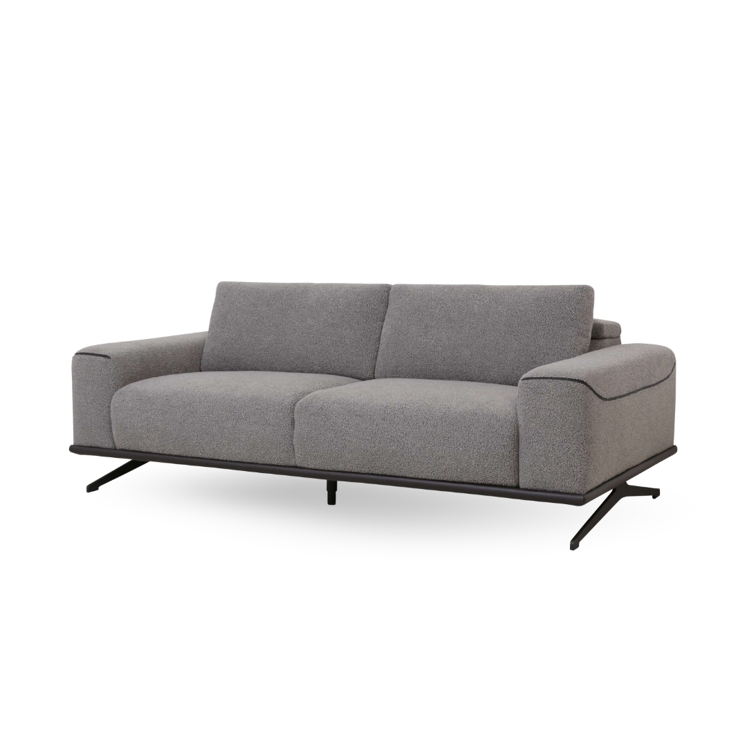 ソファー ソファ 3人掛けソファ 2人掛けソファ コンパクト ローバック ハイバック シンプル ワイドシート モダン ブークレ生地 布地 合成皮革 北欧風 おしゃれ Amabile アマービレ 選べる3サイズ 幅195/175/155cm