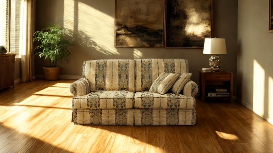 ソファ ソファー 3人掛けソファ アメリカン カバーリングソファ ダイニングソファ ラウンジソファ 応接ソファ コンパクト 会議室 オフィス 待合室 ロビー 柄模様 Nobile ノービレ 幅198cm 布地 ファブリック