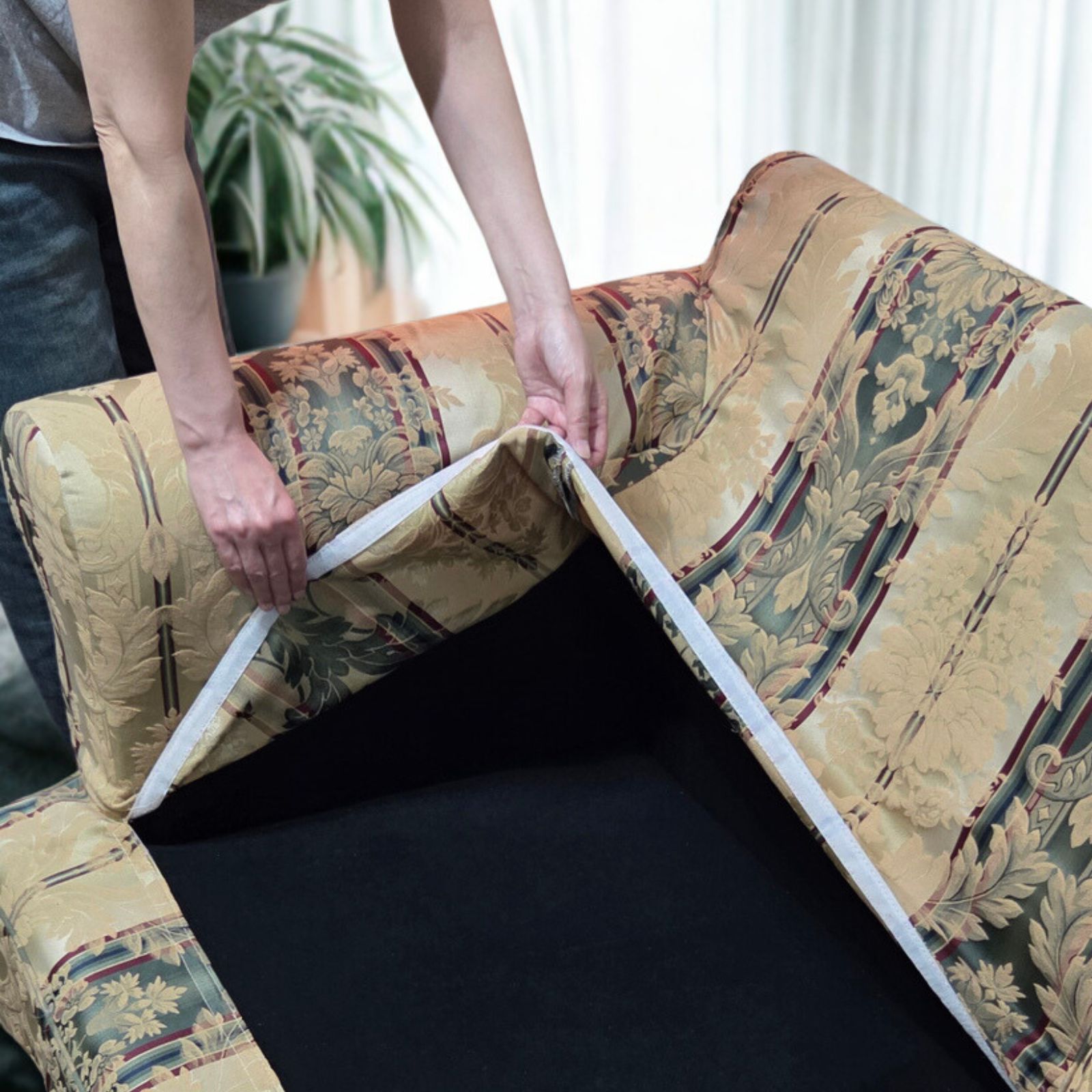 ソファ ソファー 2人掛けソファ アメリカン カバーリングソファ ダイニングソファ ラウンジソファ 応接ソファ コンパクト 会議室 オフィス 待合室 ロビー 柄模様 Nobile ノービレ 幅160cm 布地 ファブリック