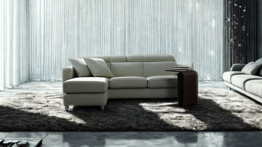 ソファ ソファー 革 レザー 本革 カウチソファ 3人掛けソファ コンパクト カウチ コーナー L字 ハイバック ローバック ヘッドレスト 3シート シンプル 白 Lelax Vogue リラックス ヴォーグ 幅196cm 本革 半革 1mm厚