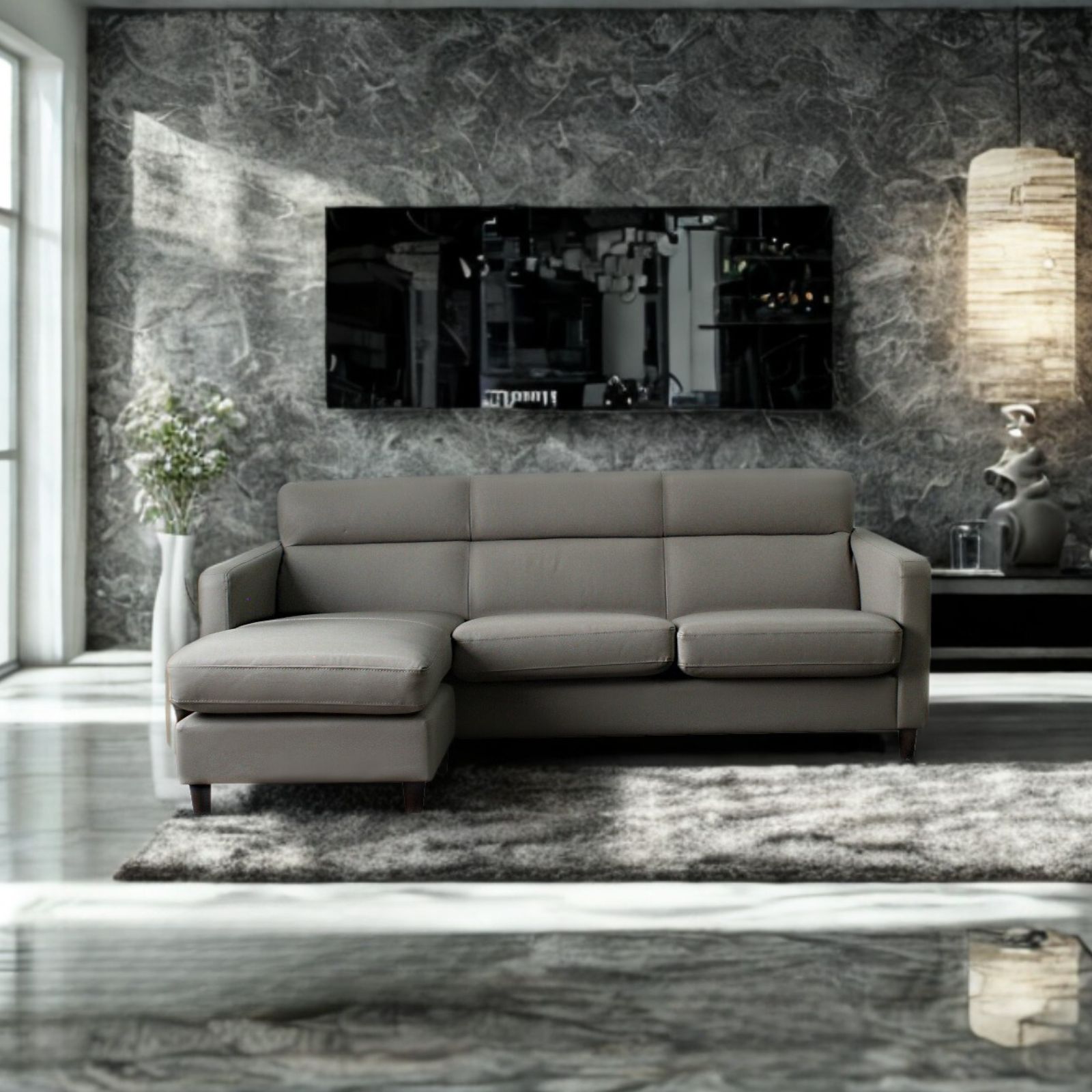 ソファー 革 レザー ソファ 本革 カウチソファ 3人掛けソファ コンパクト カウチ コーナー L字 ソファセット 3シート シンプル Stilosa♯188 スティローザ 幅188cm 本革 半革 1mm厚