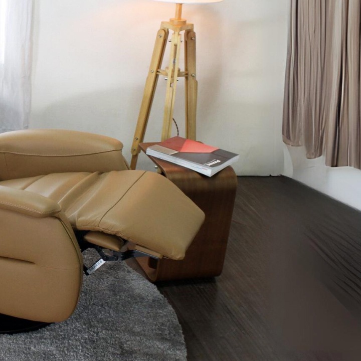 ソファ ソファー 革 レザー 本革 リクライニングソファ 1人掛けソファ コンパクト 電動 2モーター ハイバック USBポート シンプル モダン キャメル Lelax Eleonora リラックス エレオノーラ  幅75cm